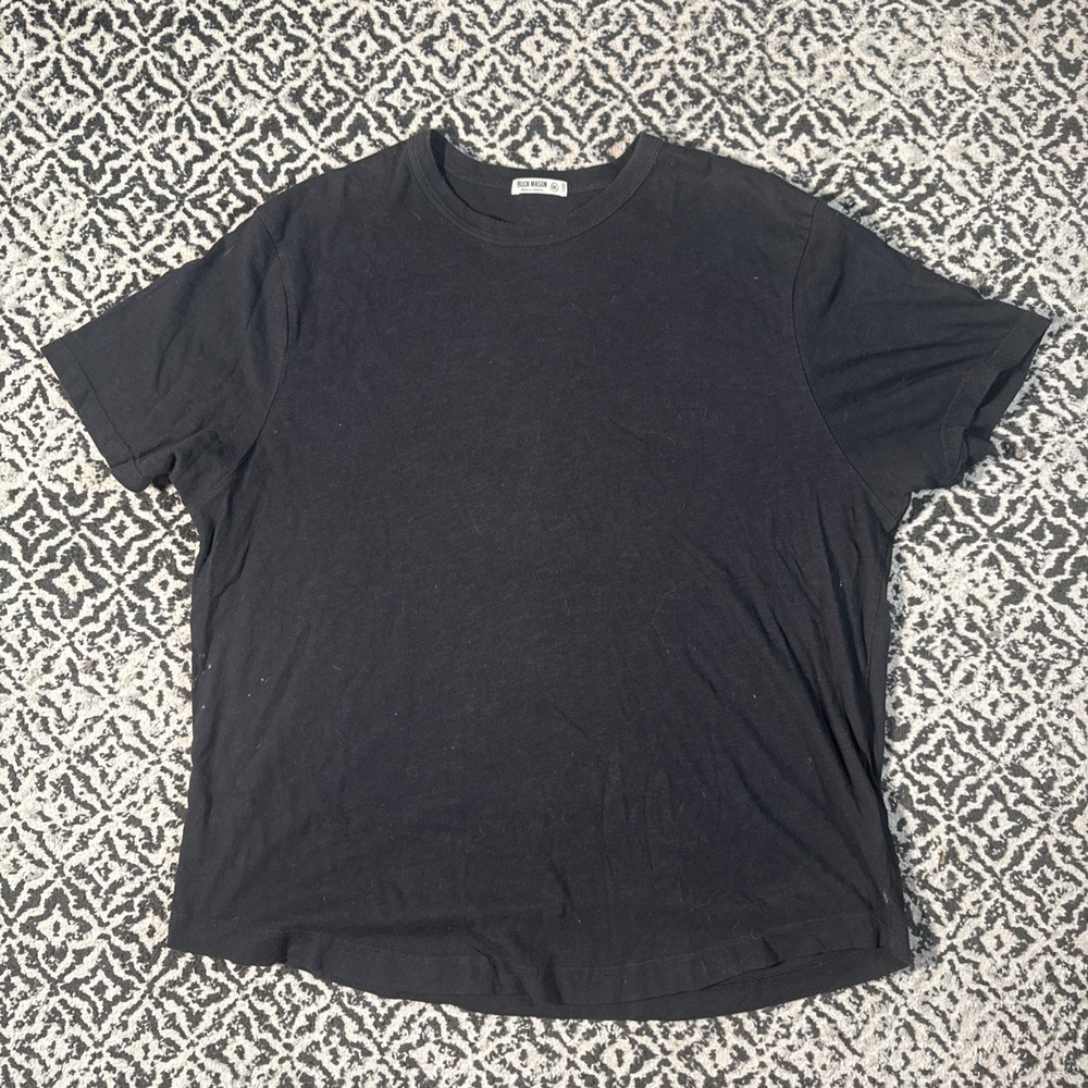 Buck Mason Blank Black T Shirt Size XXL Casual Men's